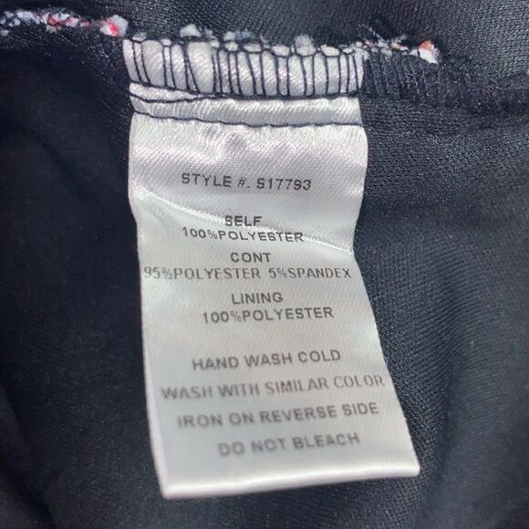 Soieblu Sz Med Black Multi Color Floral Embroidered Off-the-Shoulder Mini Dress - Picture 7 of 7